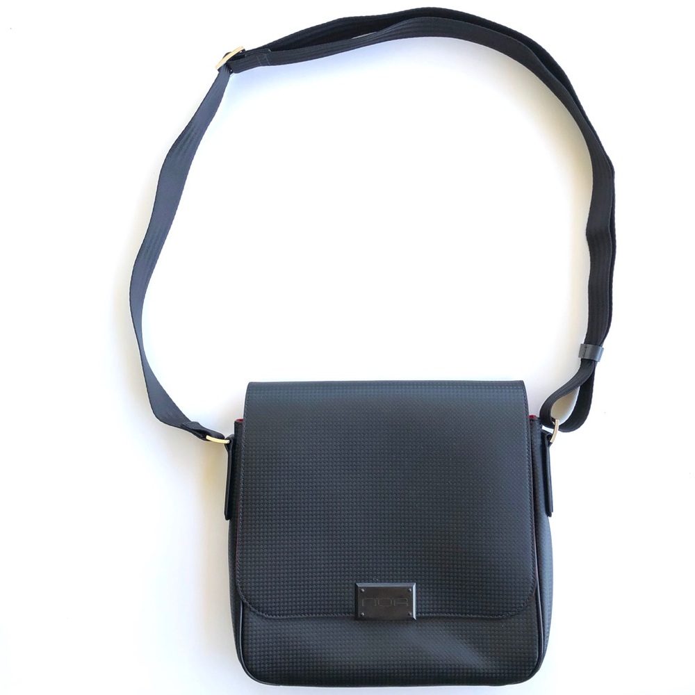 DISTRICT MESSENGER Graphite Canvas Crossbody Bag - Picture 2 of 6
